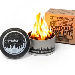 City Bonfires The Original Portable Fire Pit Candle -Made in USA Outdoor Only